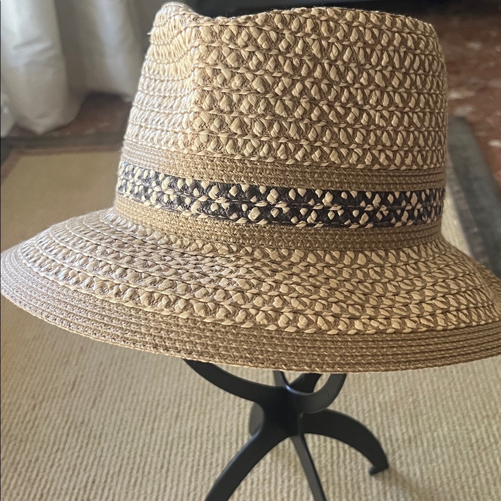 Eric Javits Tan and Brown Woven Hat - Picture 2 of 6